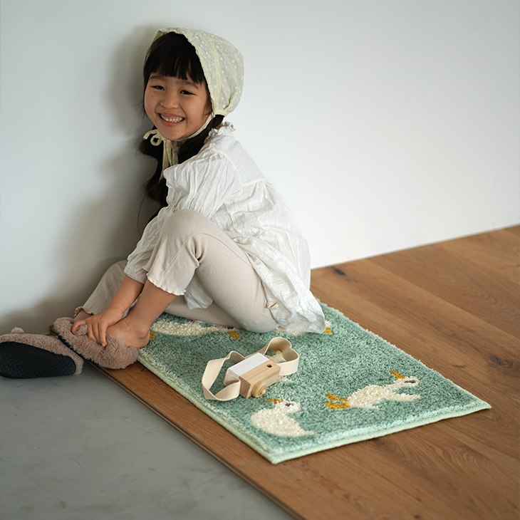 楽天市場】[P5倍 3/5 23:59迄] タフティング マット あひるマット 45