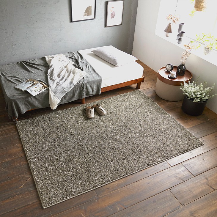 楽天市場】【50％OFFクーポン対象】 ラグ ルネ 190×190cm 23AW◇防炎