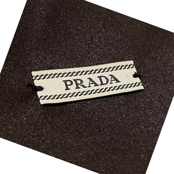 楽天市場】PRADA プラダ 保存袋 巾着袋 ブラック 濃紺 ロゴタグ バッグ