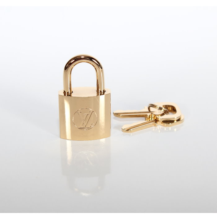 楽天市場】LOUIS VUITTON パドロック ゴールド LV丸ロゴ ブライト