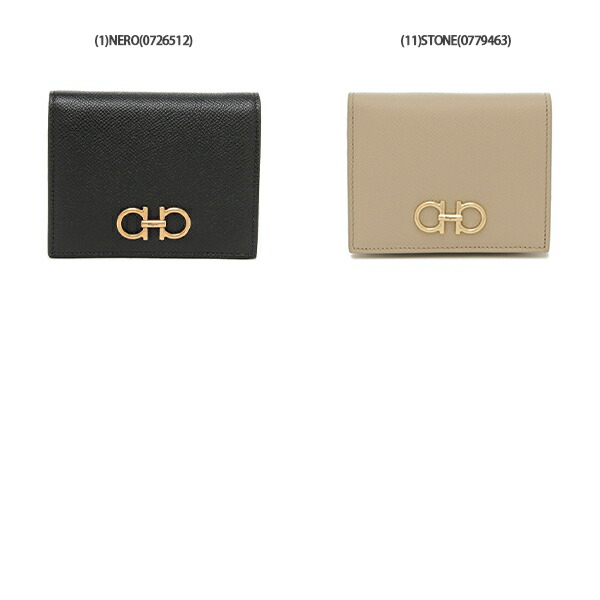 楽天市場】FERRAGAMO フェラガモ 二つ折り財布 ガンチーニ GANCINI