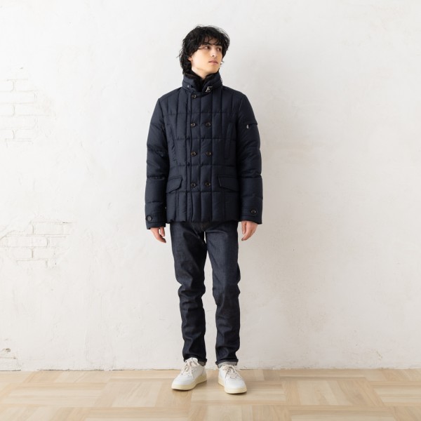 楽天市場】ムーレー ダウンジャケット コート シーロ ネイビー メンズ