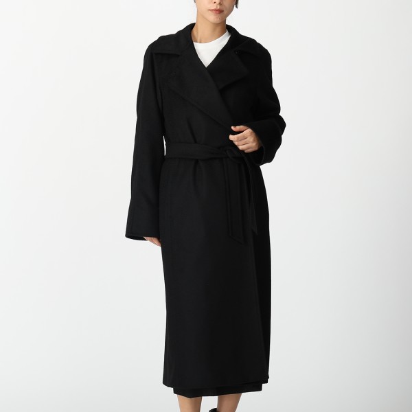 楽天市場】マックスマーラ コート マニュエラ ベルト付き ブラック