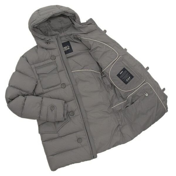 楽天市場】ヘルノ ダウンジャケット コート レジェンド グレー メンズ