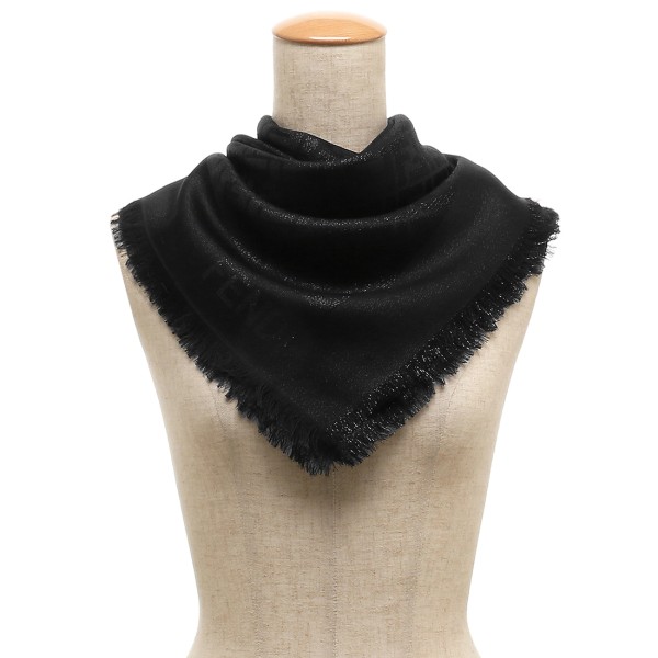 楽天市場】フェンディ ストール マフラー FFロゴ ブラック レディース