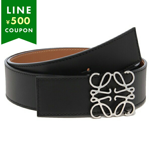 楽天市場】ロエベ ベルト リバーシブルアナグラム 4cm ブラック