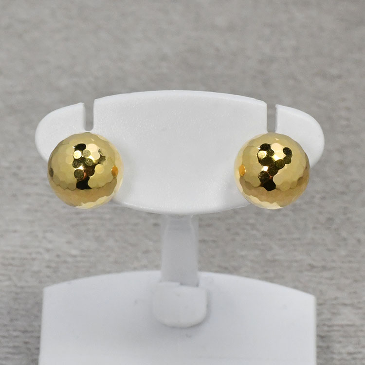 楽天市場】K18 ピアス 18金 ミラーボールピアス LLサイズ スタッド