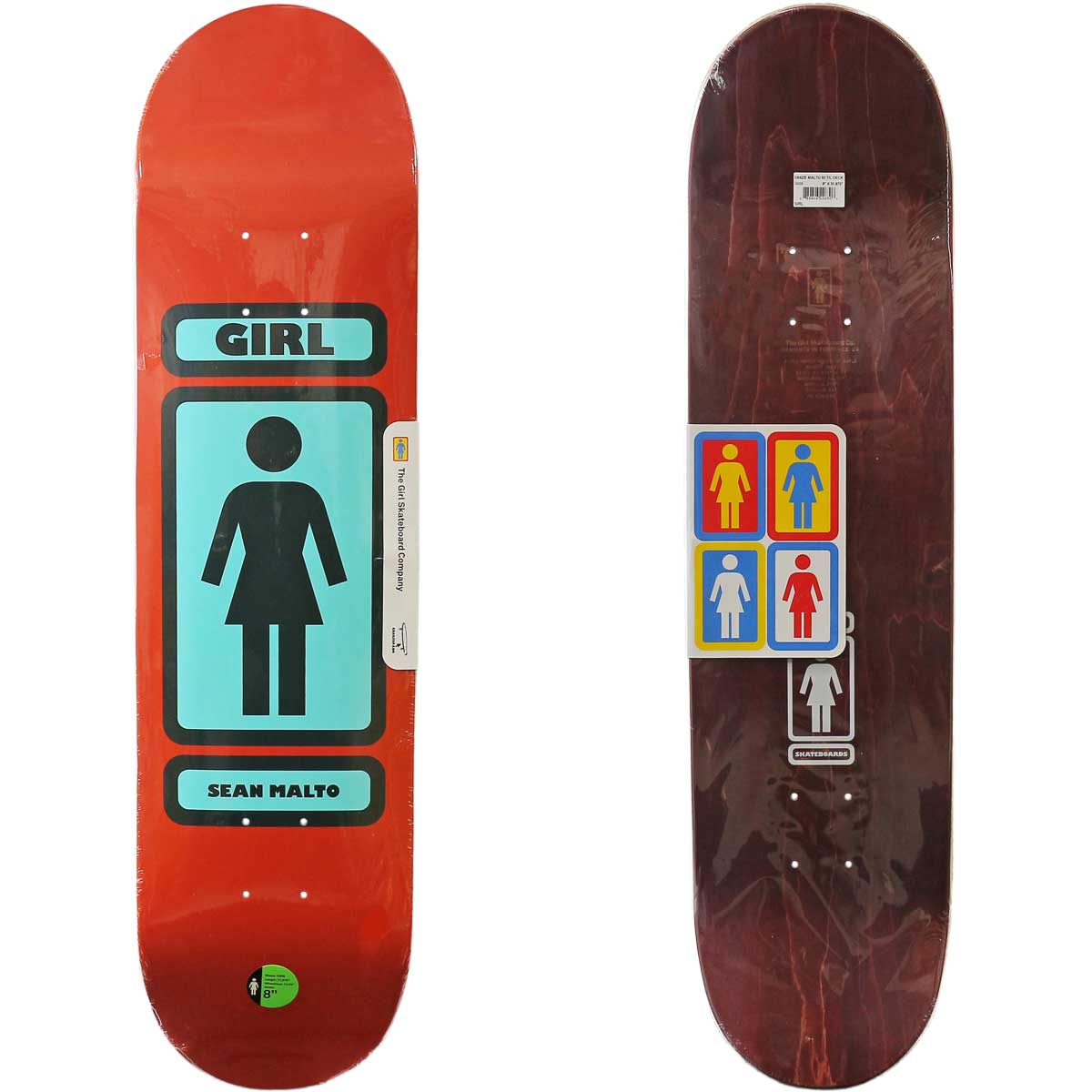 楽天市場】ガール 8.0インチ スケボー デッキ Girl Skateboards Pro