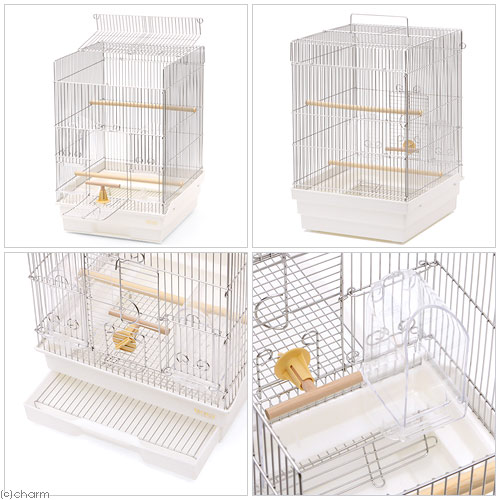 楽天市場】鳥かご HOEI 35手のりステンレス ホワイト （37