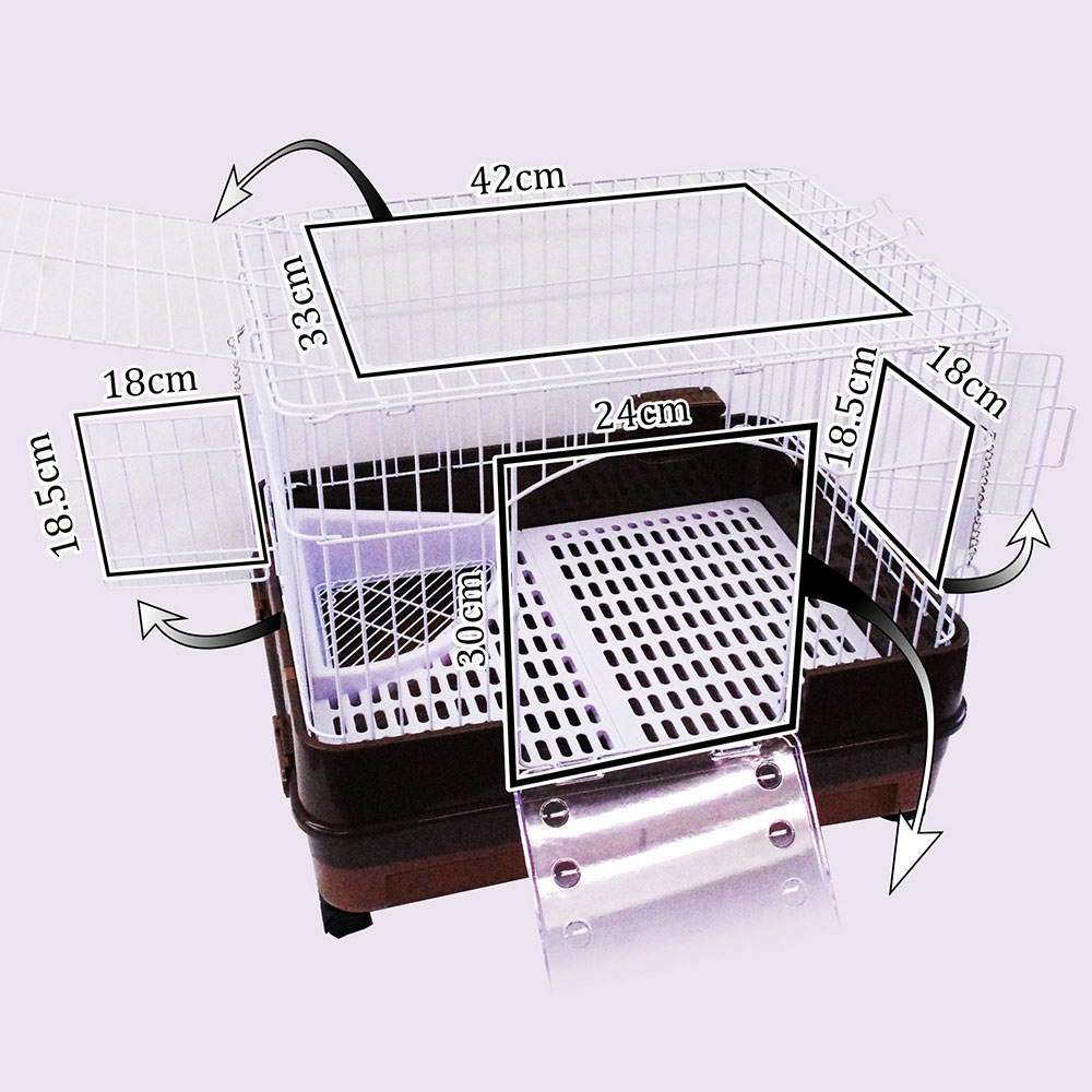 楽天市場】うさぎケージ マルカン うさぎのスッキリおそうじケージ