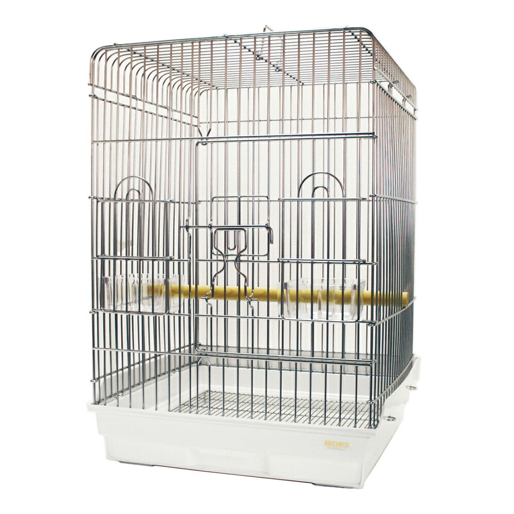 楽天市場】鳥かご HOEI 465オウムステンレス ホワイト （46