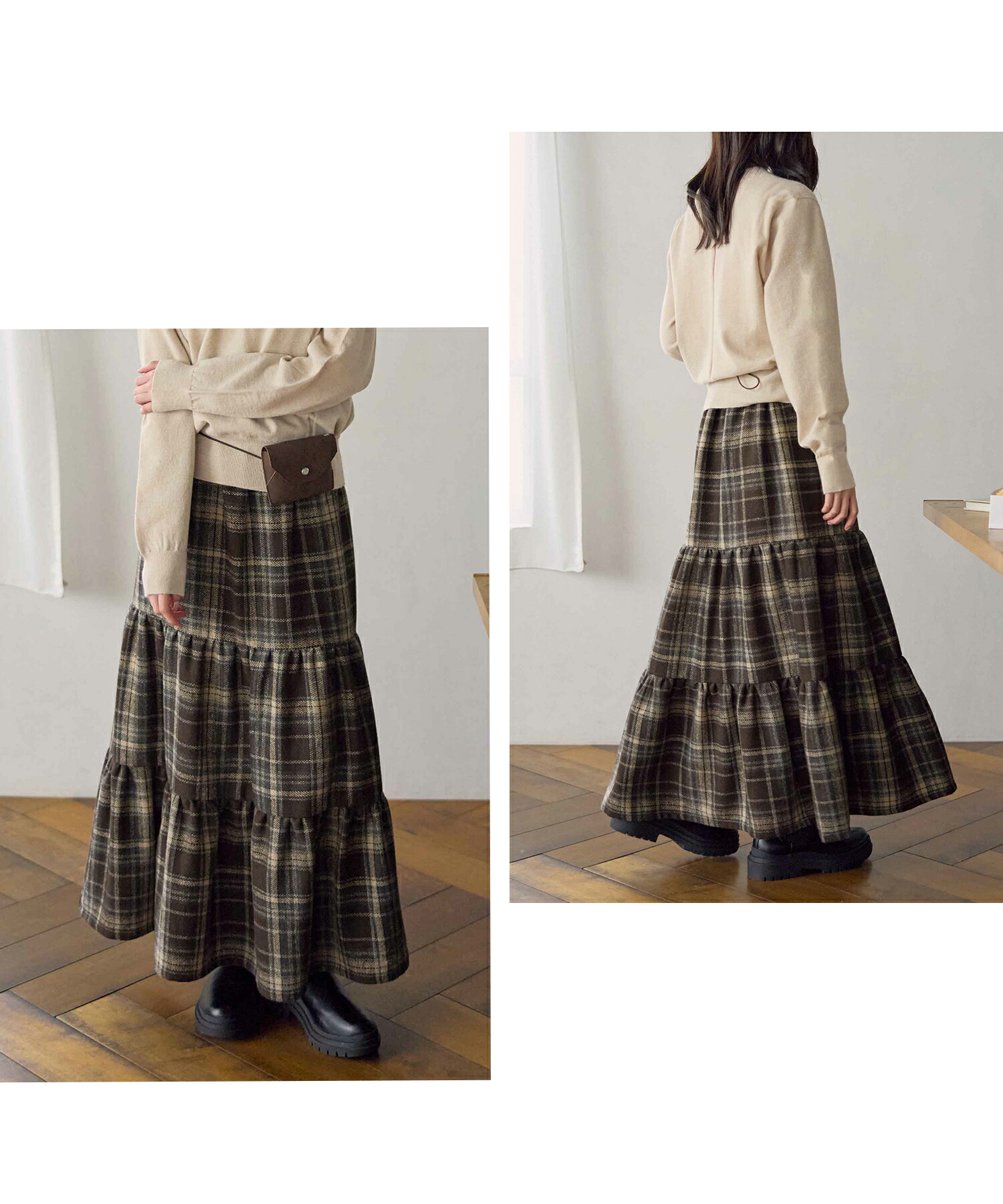 楽天市場】【MAX20%OFFクーポン】 CHAN ME チャンミ チェック柄