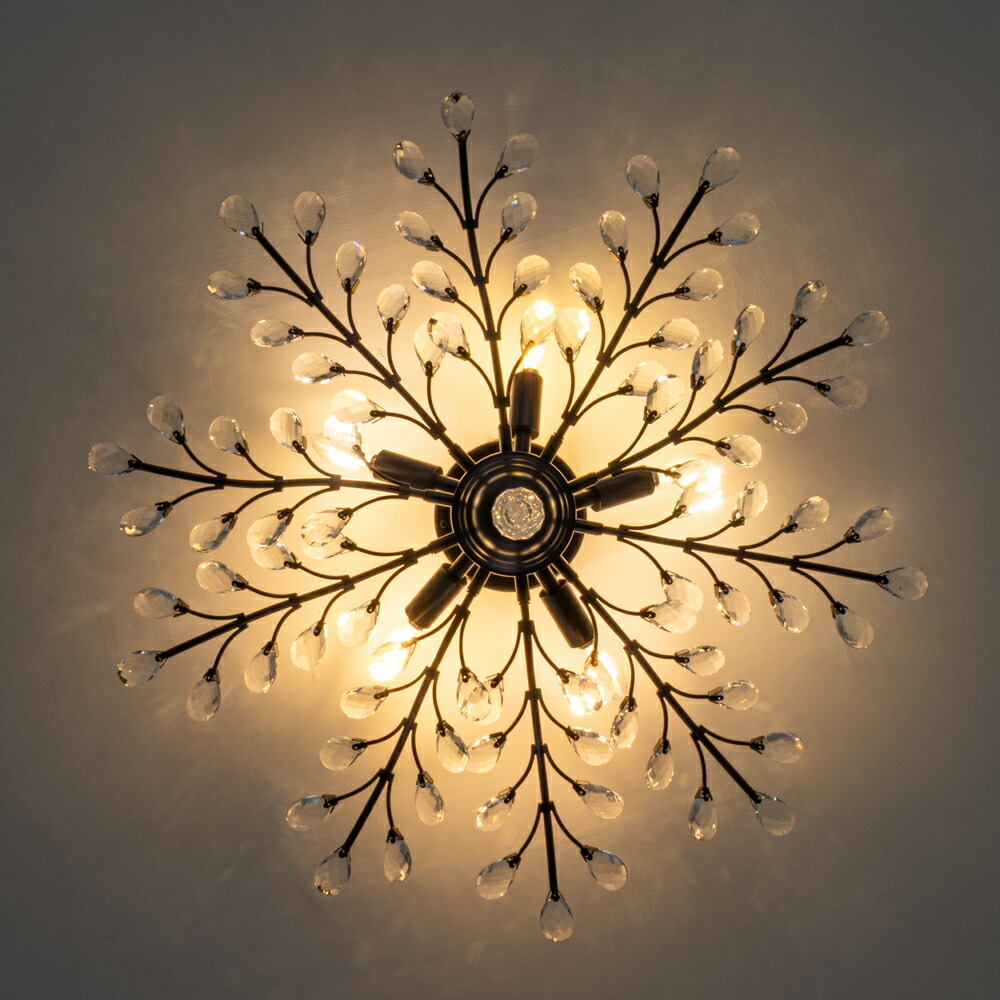 楽天市場】【20％OFFクーポン】シーリングライト レトロ クリスタル 5