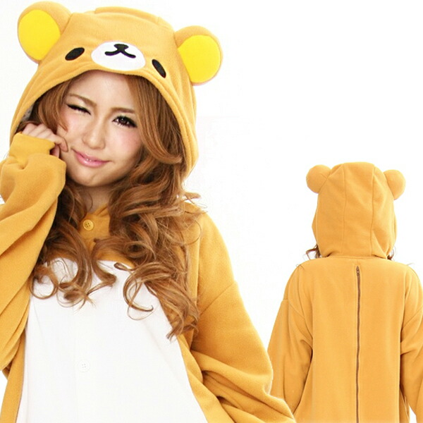 楽天市場】着ぐるみ 大人用 リラックマ パジャマ パイル地 RAX-001