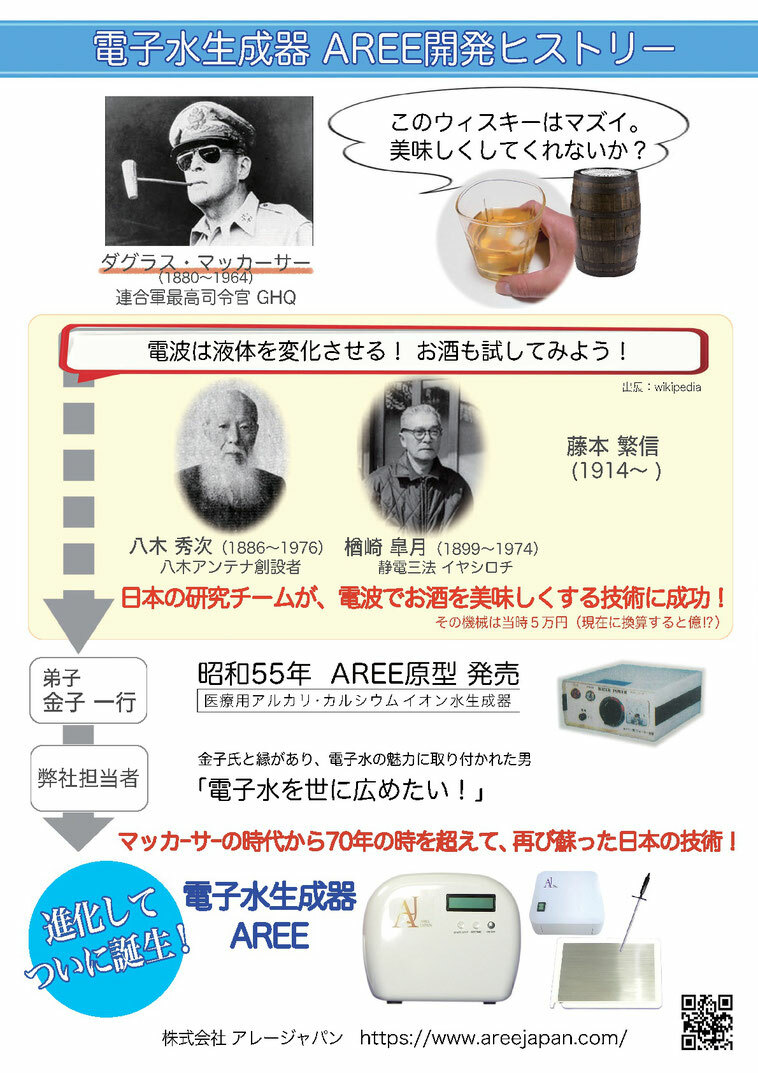 kazu 電子水生成器 AREE （アレー333）ホワイト＋電子水プレート 電子