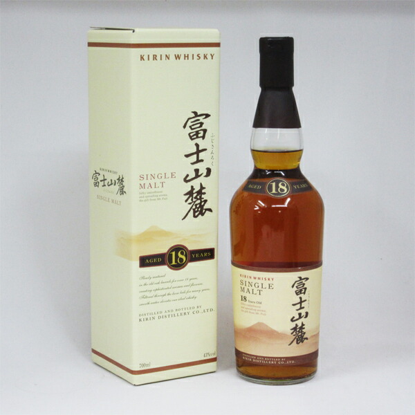楽天市場】富士山麓18年 43度 700ml （専用BOX入） : 中央酒販
