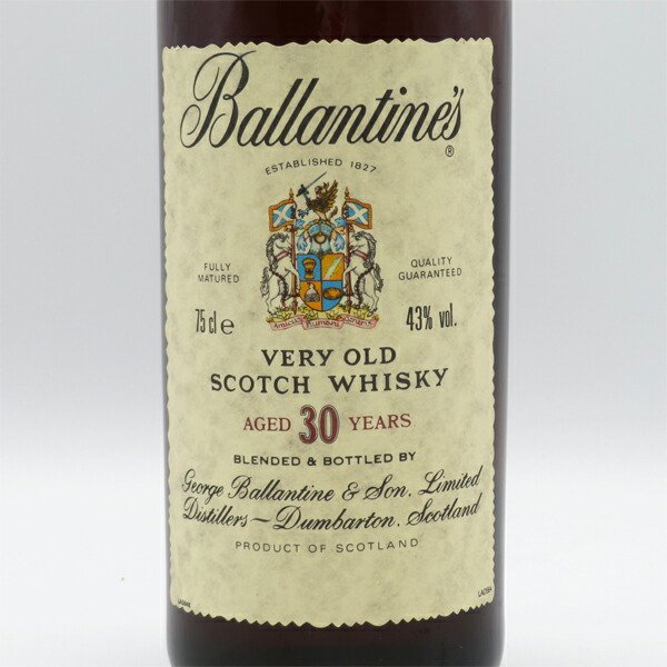 楽天市場】【レトロ】バランタイン30年 43度 750ml 正規品 （箱なし