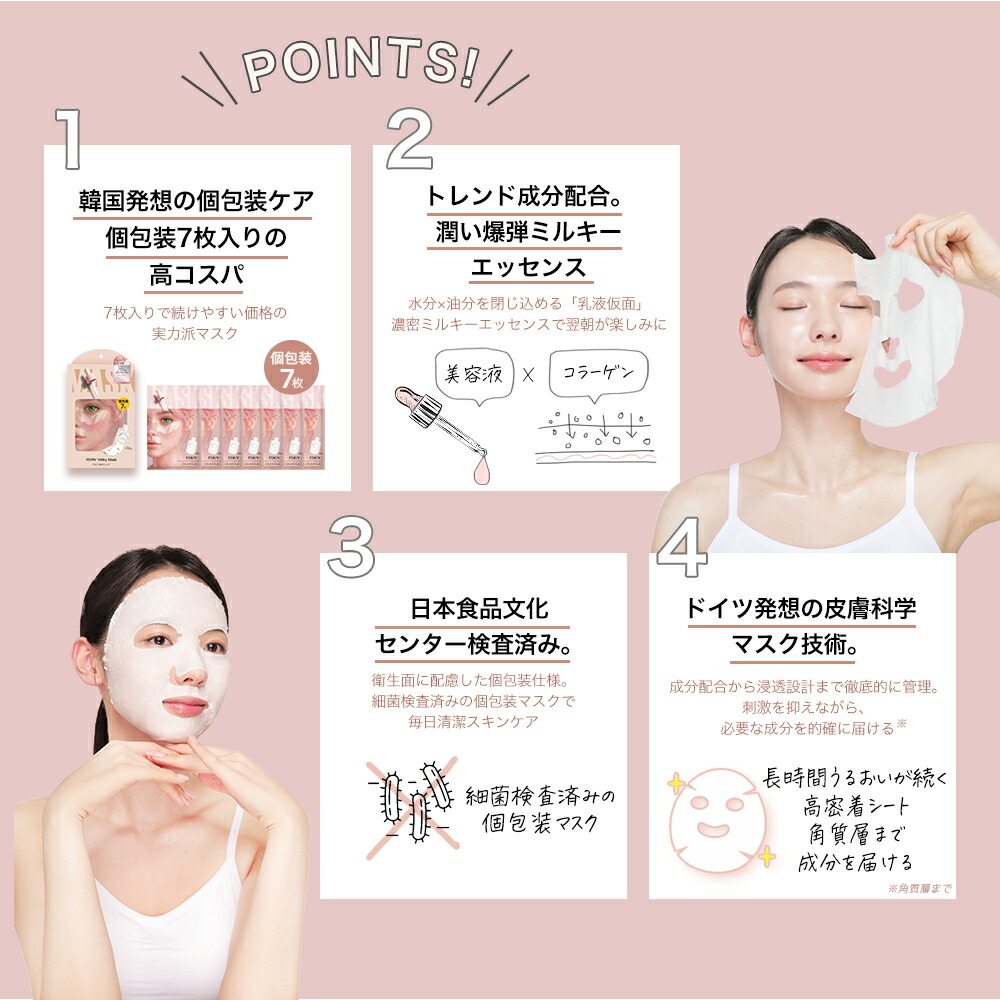 楽天市場】高評価 シートマスク 7枚x2袋セット VC200 ヒト幹細胞 超高