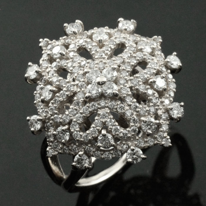 楽天市場】k18 リング ダイヤモンドリング 指輪 18金 ホワイトゴールド