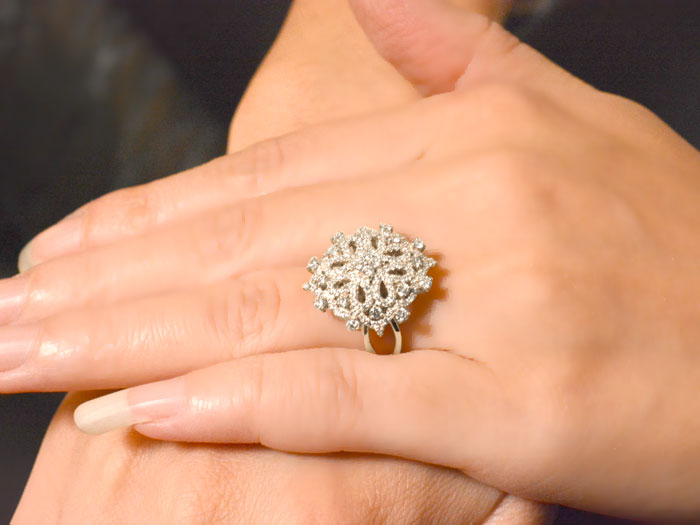 楽天市場】k18 リング ダイヤモンドリング 指輪 18金 ホワイトゴールド