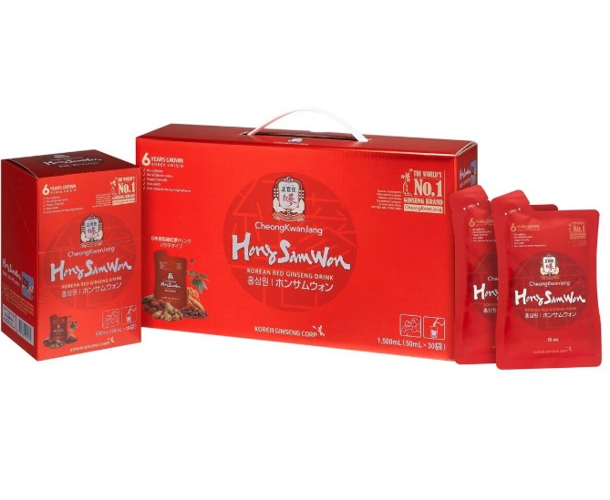 楽天市場】紅蔘元(ホンサムウォン)パウチ (50ml x 30袋) 正官庄 紅蔘元