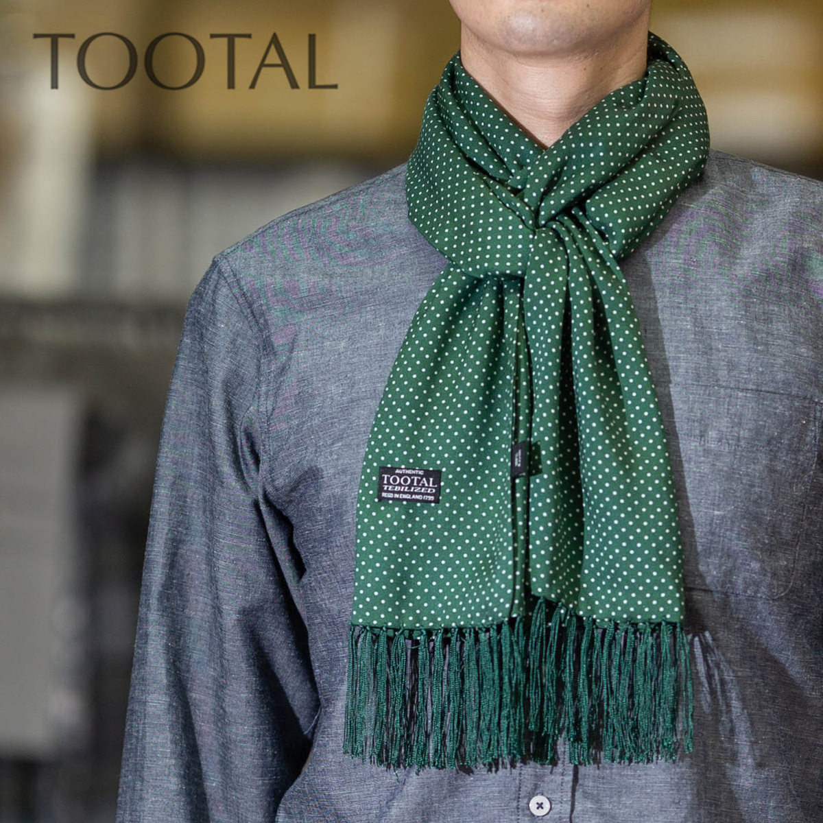 楽天市場】Tootal Vintage ユニセックス レーヨン スカーフ ドット