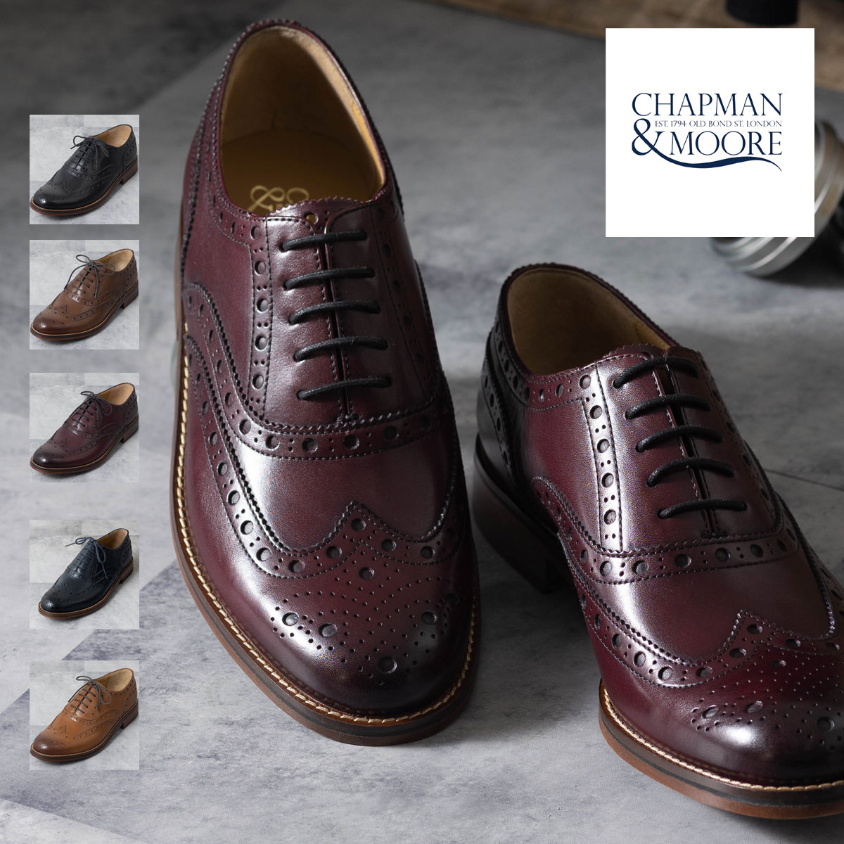 楽天市場】CHAPMAN&MOORE メンズ レザーシューズ チャップマン＆ムーア