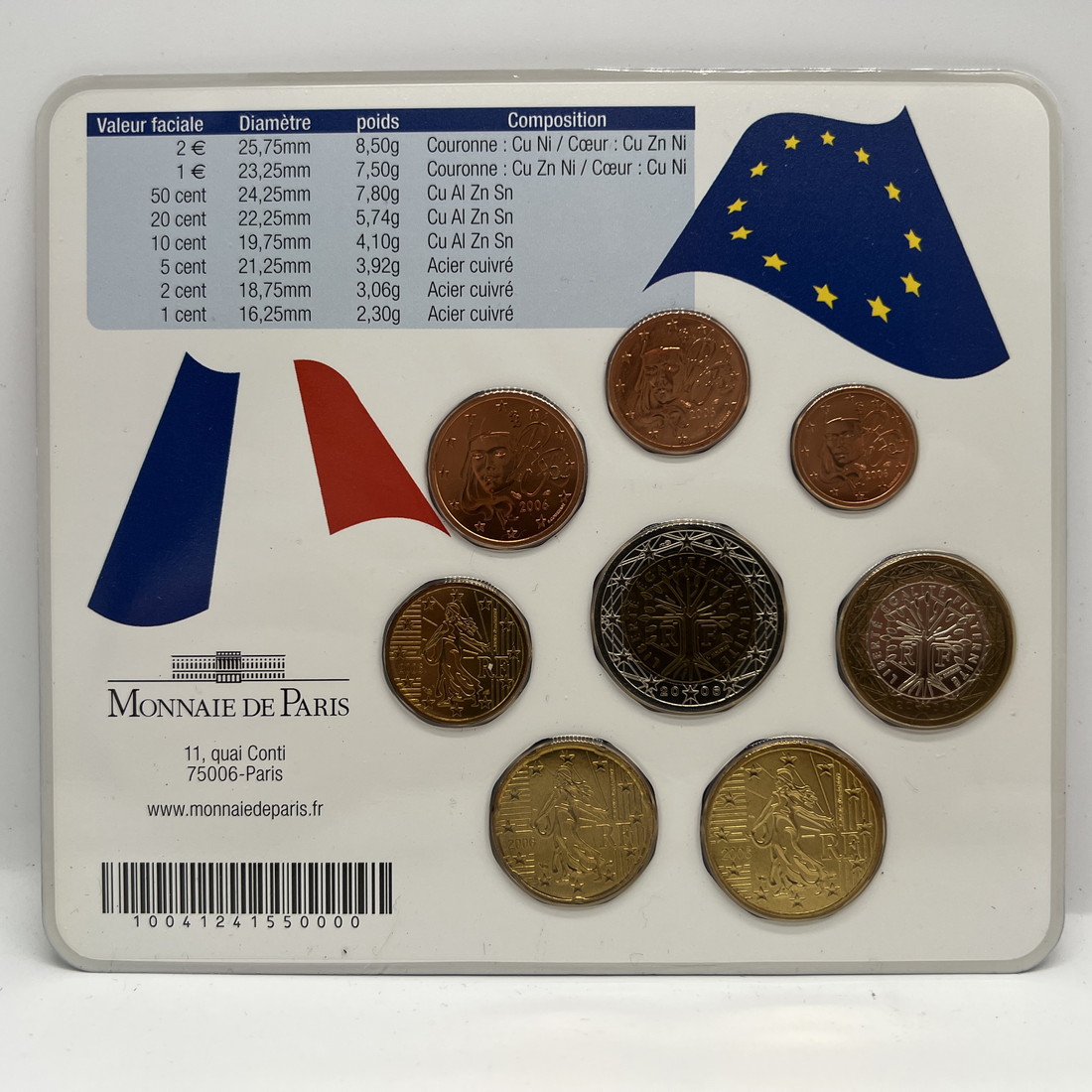 Monnaie de Paris 2002年記念硬貨3枚セット 希少MONNAIE DE PARIS