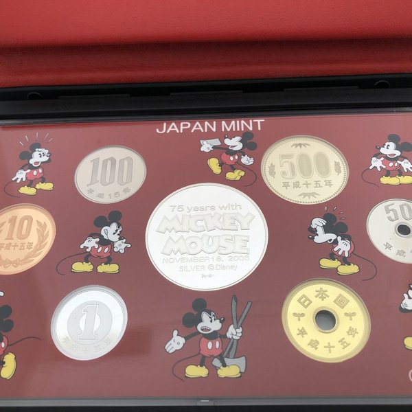 楽天市場】ミッキーマウス 2003 プルーフ貨幣セット（平成15年） 記念