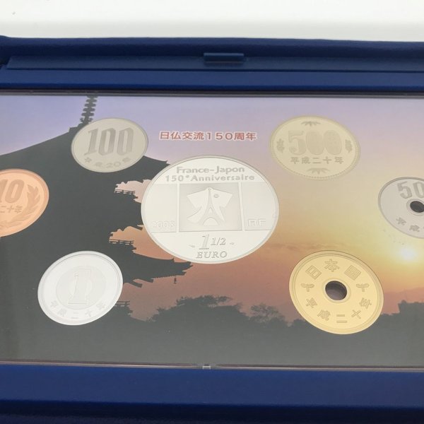 楽天市場】日仏交流150周年 2008 プルーフ貨幣セット（平成20年） 記念
