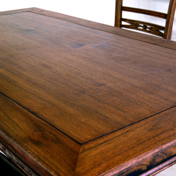 楽天市場】送料無料 チーク・ダイニングテーブル《ラッフルス》160cm