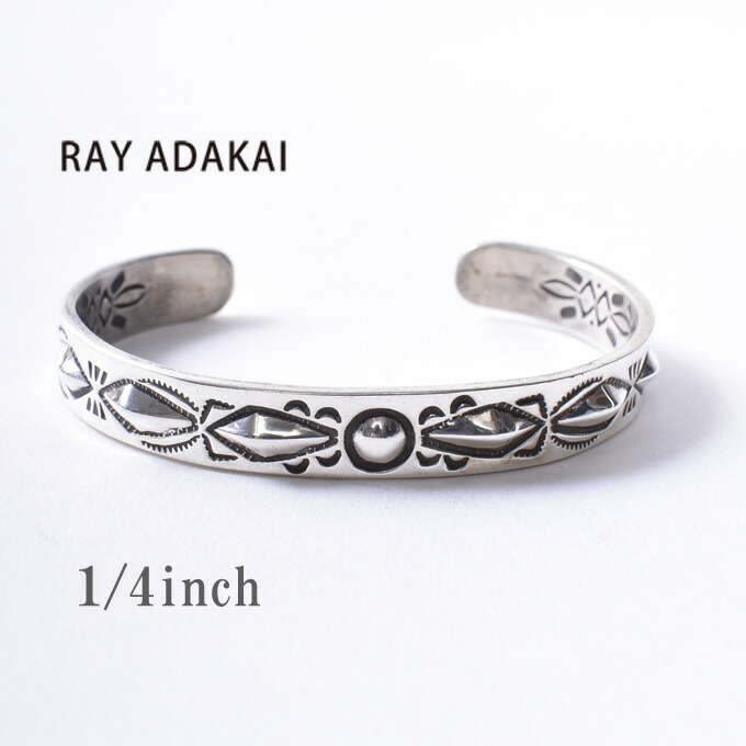 楽天市場】ナバホ族【RAY ADAKAI】レイアダカイDouble Stamp Bracelet