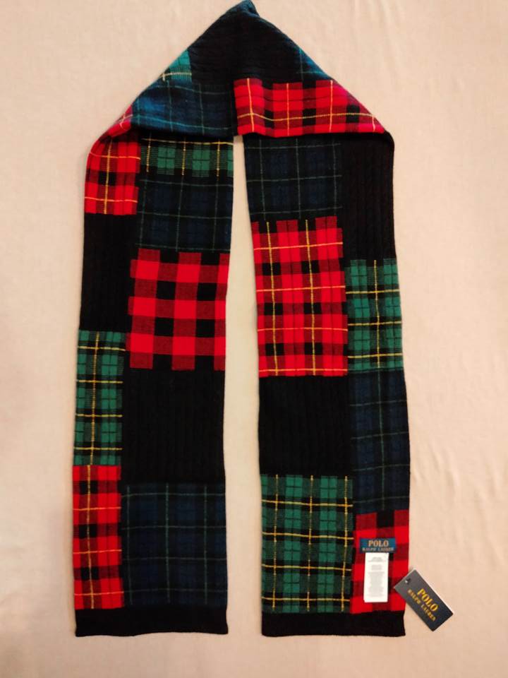 楽天市場】ポロ ラルフローレン マフラー パッチワーク チェック