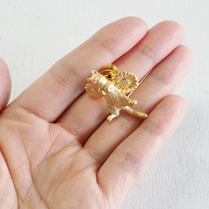 楽天市場】【あす楽】naturama(ナチュラマ) ごろん猫とデイジーのピン