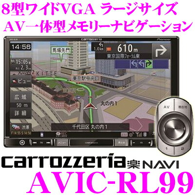 楽天市場】カロッツェリア 楽ナビ AVIC-RL99 8V型 VGAモニター LS