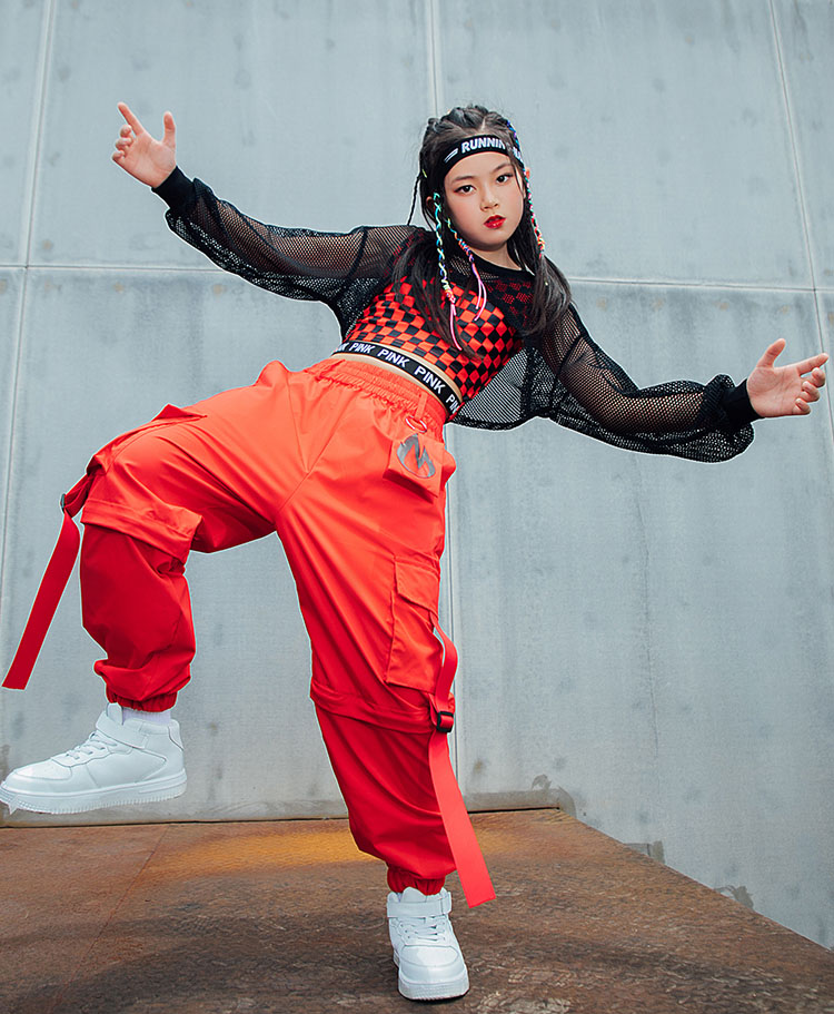 楽天市場】赤 パンツ チェック柄 k-pop 衣装 キッズダンス衣装