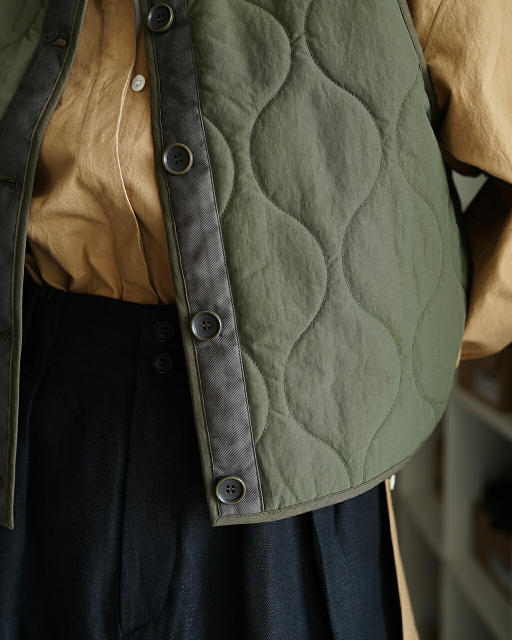 楽天市場】セット SETTO キルトベスト キルティング 中綿入り