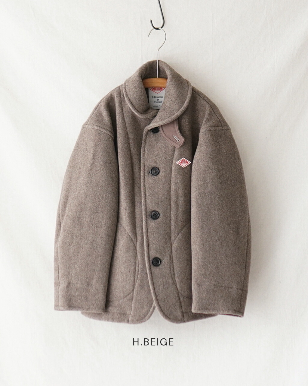 楽天市場】ダントン DANTON ウール パイル ラウンドカラー ジャケット