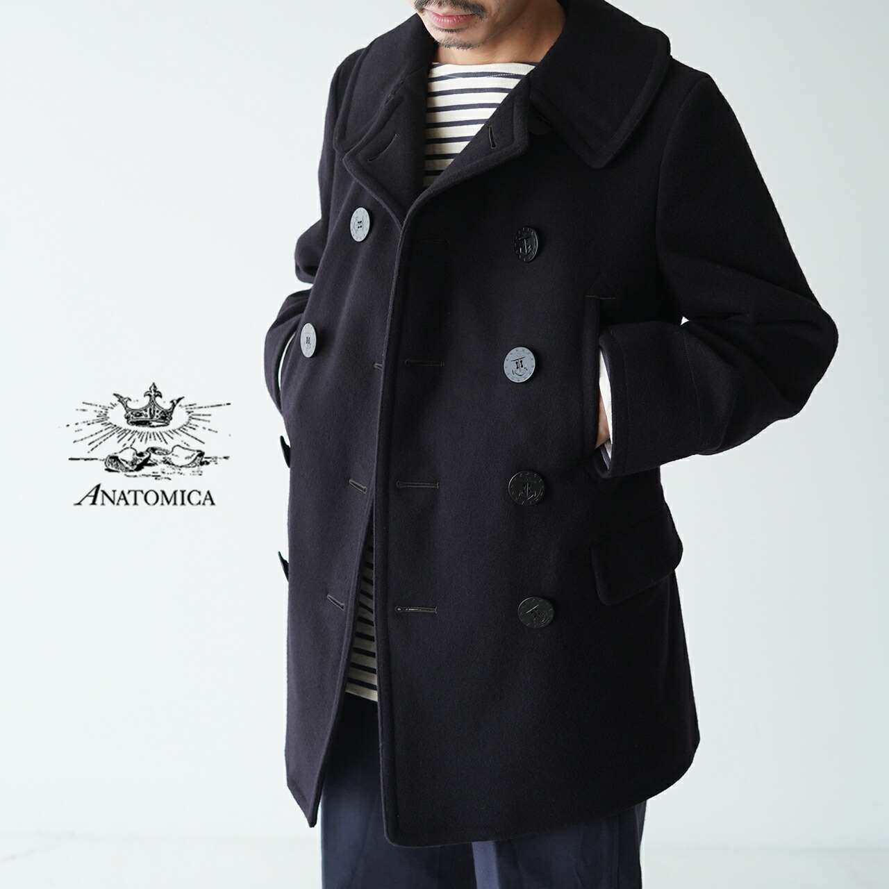 楽天市場】アナトミカ ANATOMICA ピーコート PEA COAT メンズ ウール
