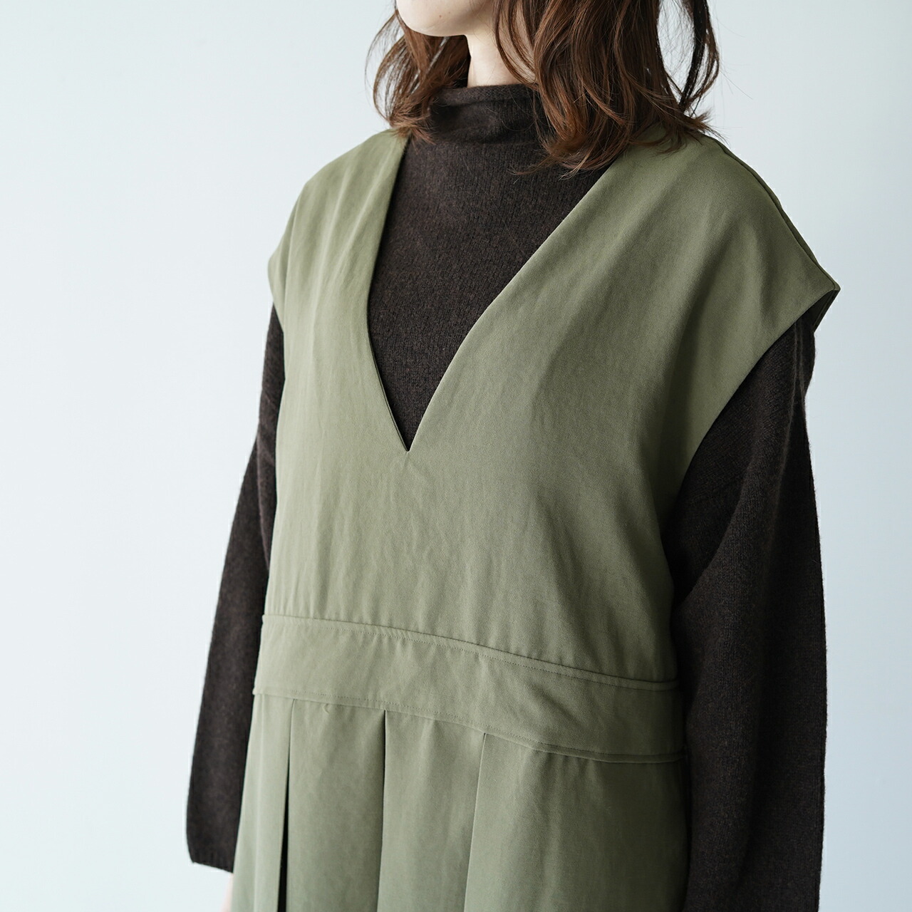 楽天市場】マノン MANON ボックスプリーツ ジャンパー スカート