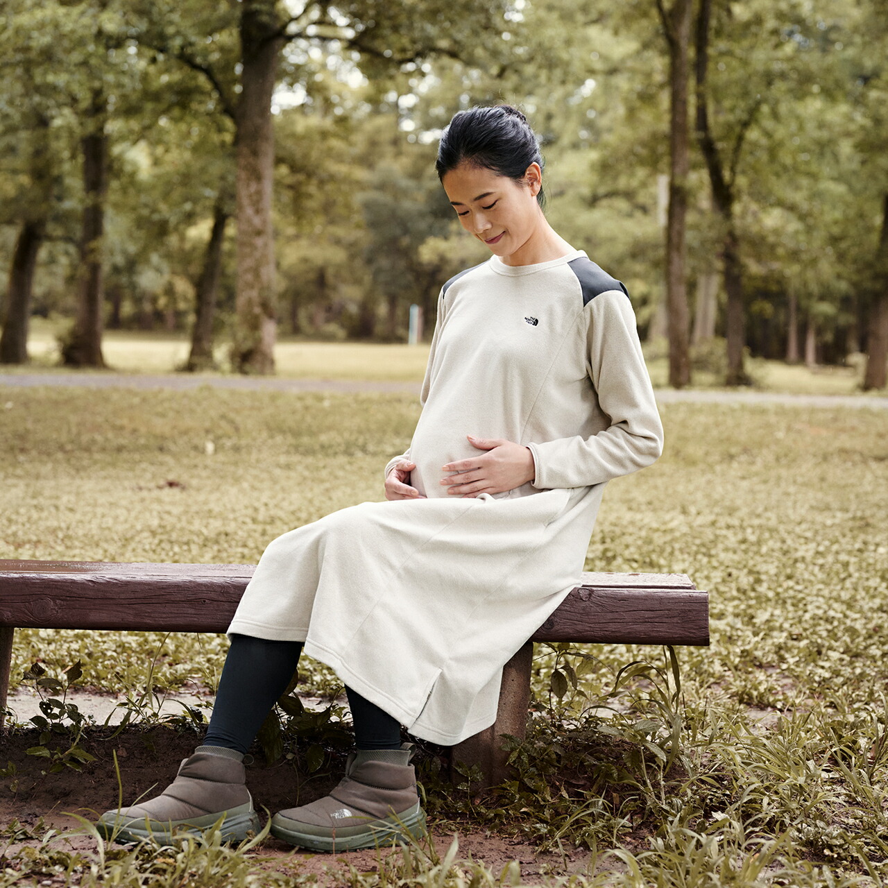 楽天市場】ノースフェイス マタニティ マイクロフリース ワンピース