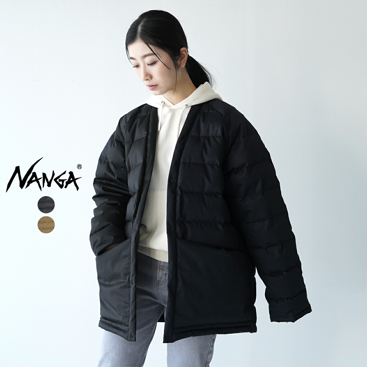 楽天市場】ナンガ NANGA コットン ダウン ハンテン COTTON DOWN HANTEN