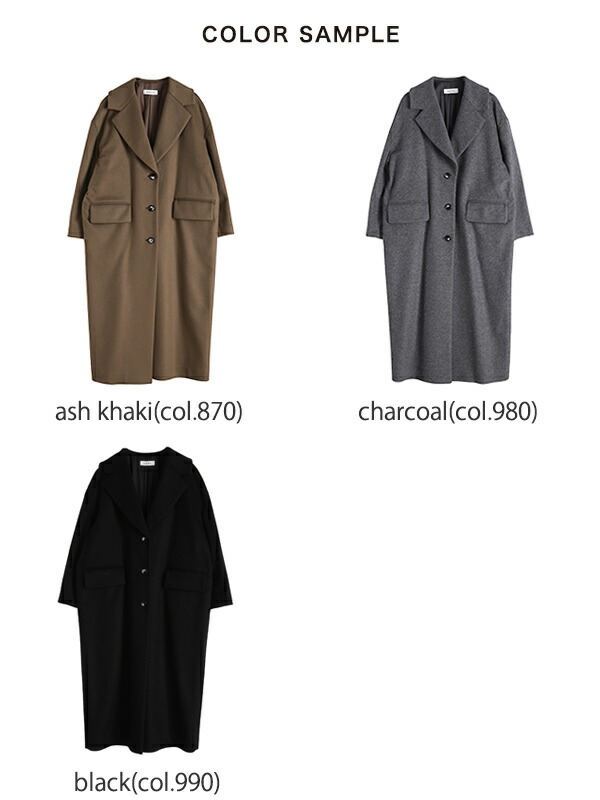 楽天市場】サクラ SACRA ウール カシミア メルトン ロングコート WOOL