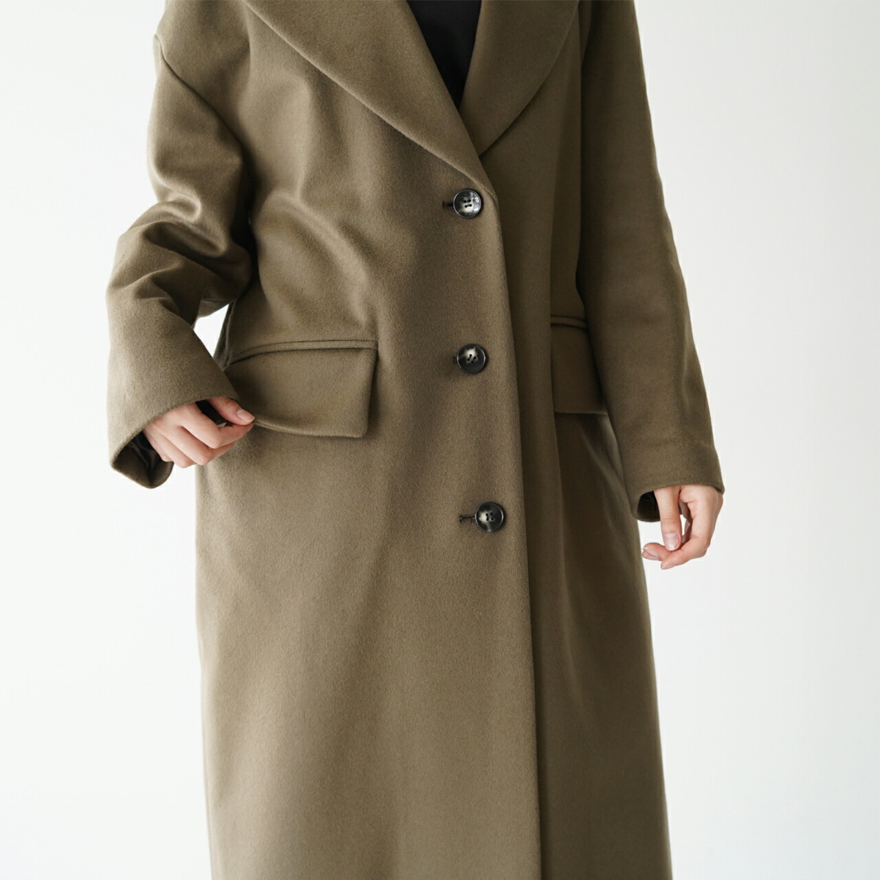 楽天市場】サクラ SACRA ウール カシミア メルトン ロングコート WOOL