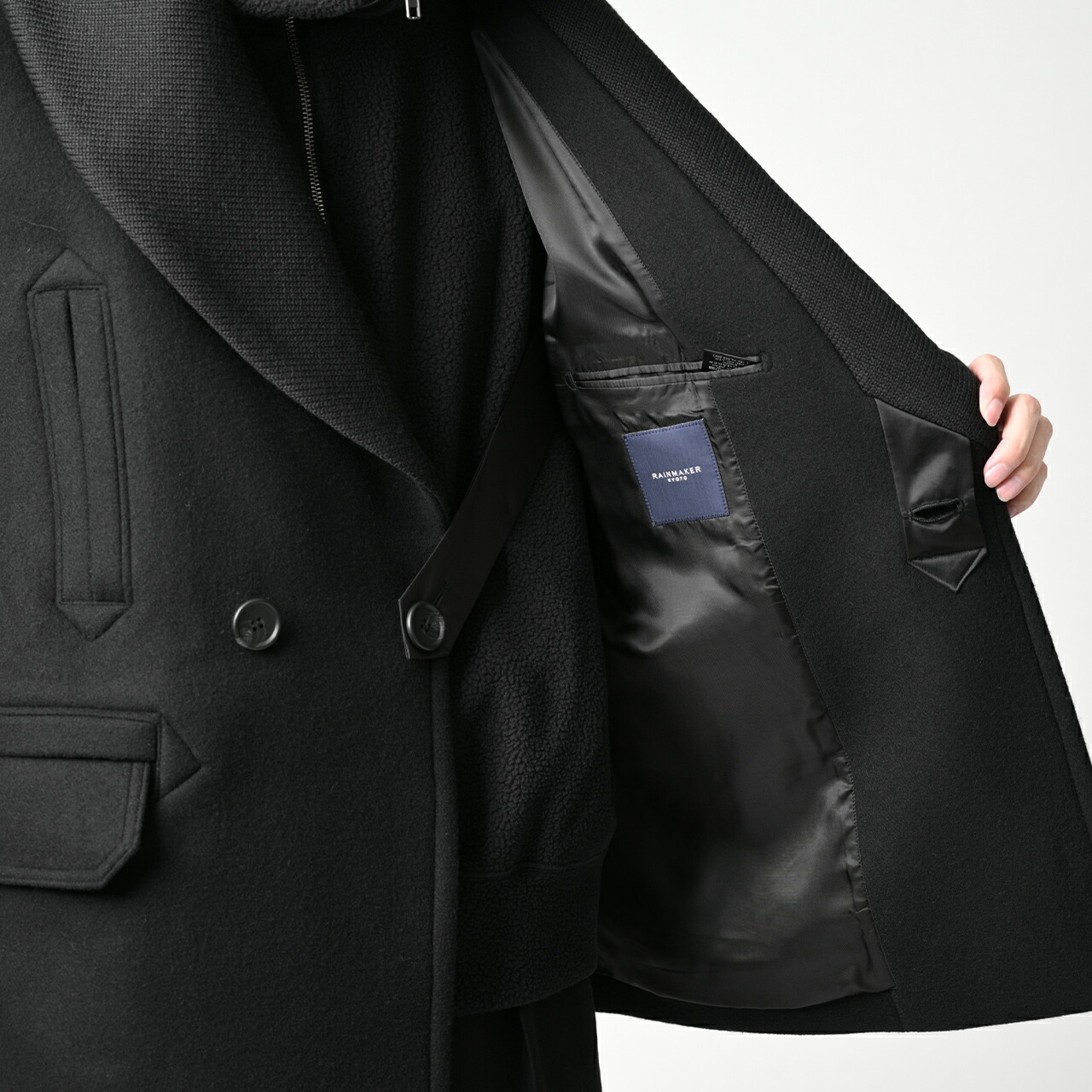 楽天市場】レインメーカー RAINMAKER ショールカラー ピーコート SHAWL