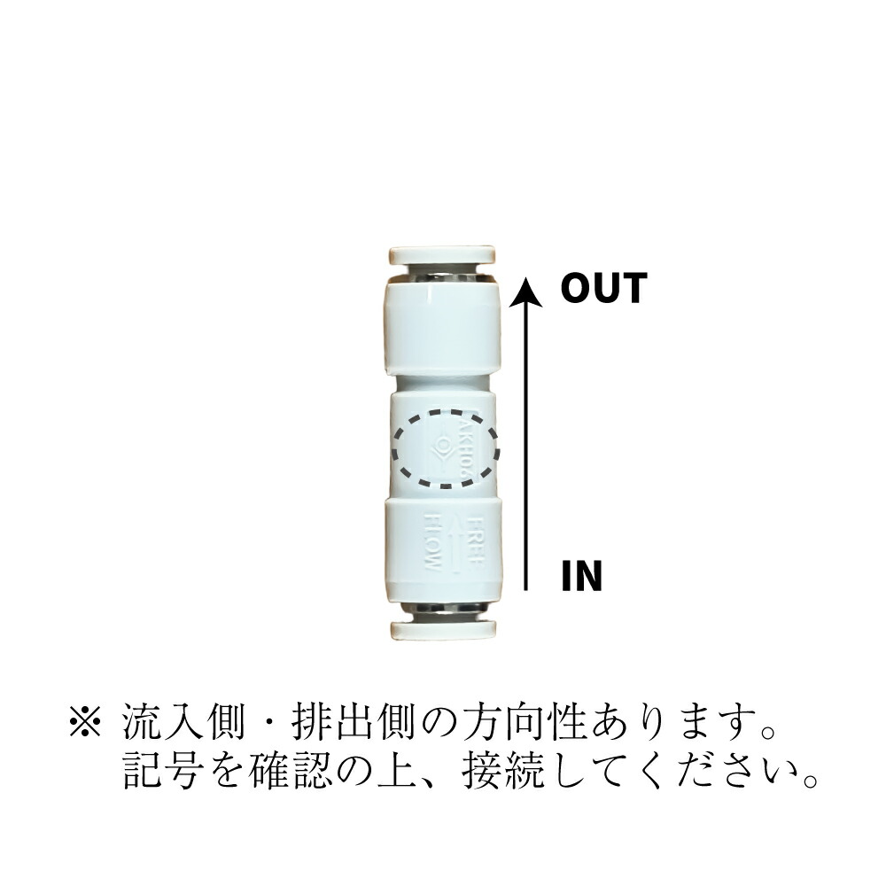 楽天市場】逆流防止弁 チェックバルブ ワンタッチ接続 外径6mmチューブ