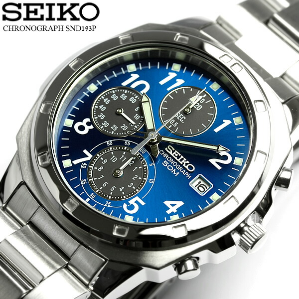 楽天市場】逆輸入 SEIKO セイコー クロノグラフ メンズ 腕時計
