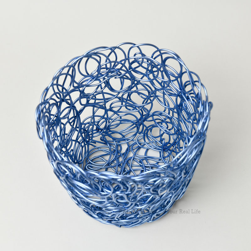 楽天市場】アレッシィ ヌーベン NUVEM ワイヤーバスケット ブルー