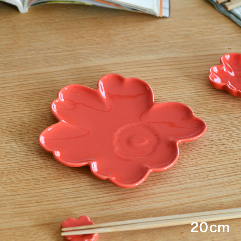 楽天市場】マリメッコ シェイプ プレート 20cm ウニッコ オレンジ