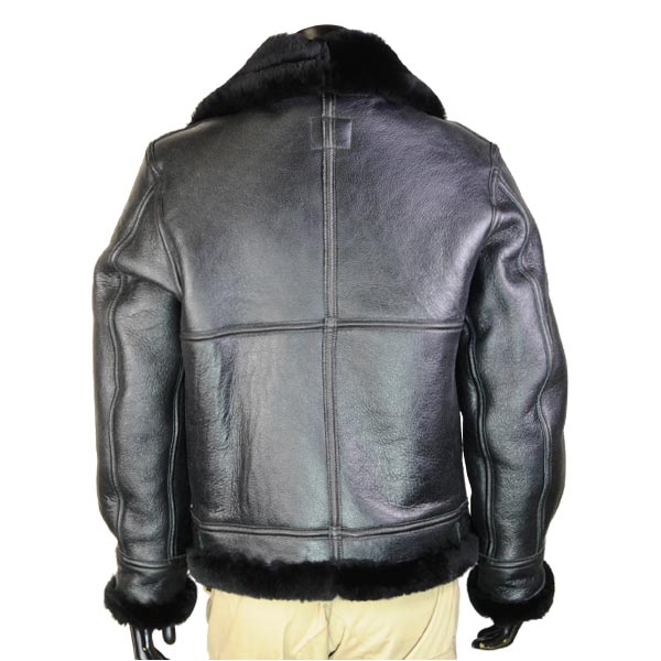 楽天市場】AVIREX B-3 フライトジャケット ムートン ブラック [ 46